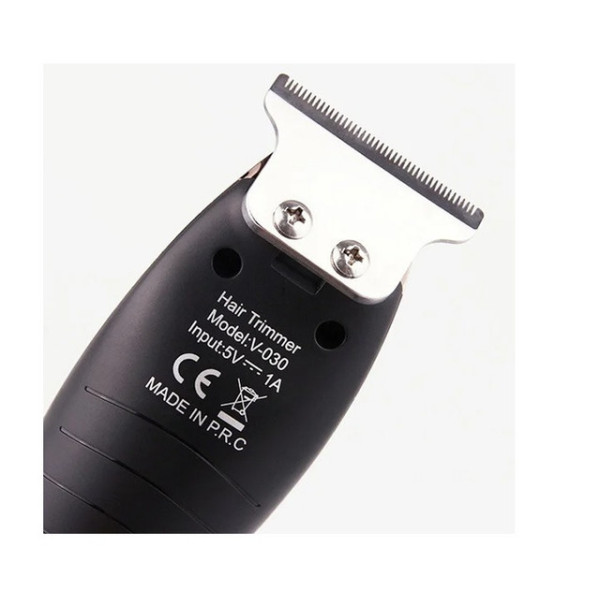 Аккумуляторная машинка для стрижки 5 в 1 VGR V 030 с USB зарядкой черная