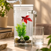 Аквариум My Fun Fish 7709 для рыб с системой самоочистки объёмом 2 л из акрилового стекла
