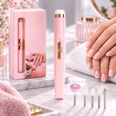 Фрезер для маникюра и педикюра Flawless Salon Nails с насадками, аппарат для снятия гель лака