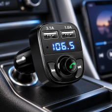 FM модулятор Car X8 BT Bluetooth 4.0 с двумя USB портами для подключения в автомобиле