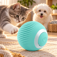 Интерактивный мяч PetGravity с автоматическим движением и двумя режимами для котов, USB Type-C