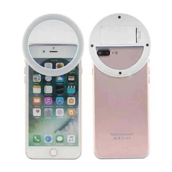 Светодиодное кольцо Selfie Ring Light для телефона с USB зарядкой и прищепкой