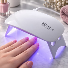 Лампа SUN LED+UV White 6W для маникюра и педикюра с функцией сушки и наращивания ногтей гель-лаком