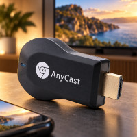 Беспроводной медиаплеер Any Cast M2 PLUS с HDMI ресивером и трансмиттером для передачи с телефона на ТВ по Wi-