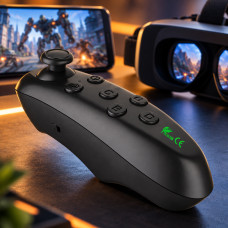 Беспроводной Bluetooth геймпад джойстик для Android и iOS с поддержкой VR и 3D, черный