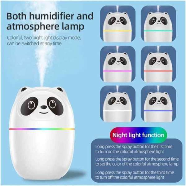 Ультразвуковой детский увлажнитель воздуха Panda Mist XS-168 с LED подсветкой