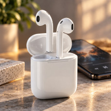 Bluetooth-гарнитура i9S-TWS White с микрофоном и разъемом Lightning, беспроводные вкладыши