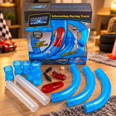 Автотрек трубопроводный Chariots Speed Pipes 27 элементов со светящимися эффектами