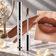 Матовая жидкая помада-подводка для губ с эффектом пилинга Peel-Off Lip Liner оттенки 00 Red и 02 Brown