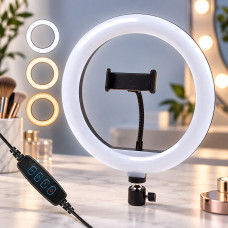 Кольцевая лампа Ring Fill Light 26 см с держателем для телефона без штатива