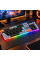 Проводная мембранная клавиатура Raiku K26 с USB, 104 клавиши, RGB подсветка, эргономичная форма