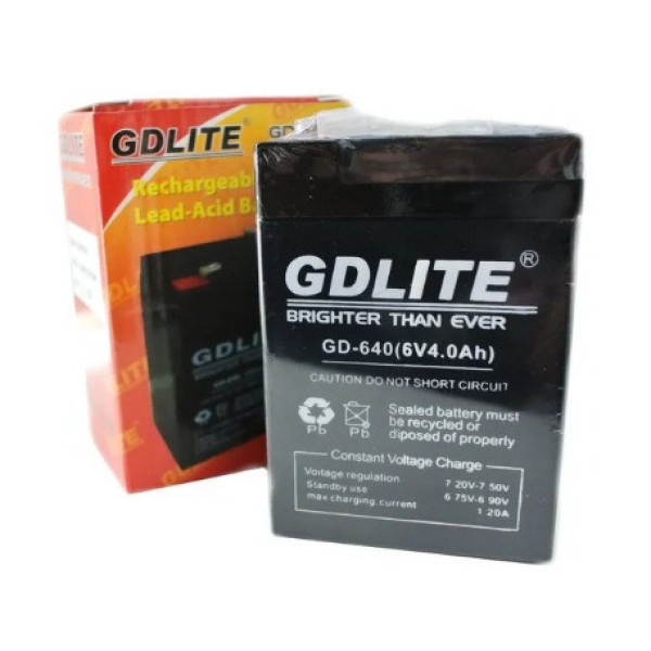 Аккумулятор GDLITE GD-640 4000 mAh для торговых весов, радиоприемников и фонарей