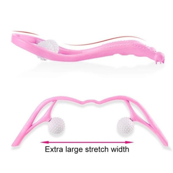 Роликовый ручной массажер Hexiang Neck Massager для шеи и плеч с эффектом разминания для снятия усталости и на