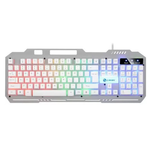 Клавиатура мембранная игровая K-25 с RGB-подсветкой, цифровым блоком и USB-подключением