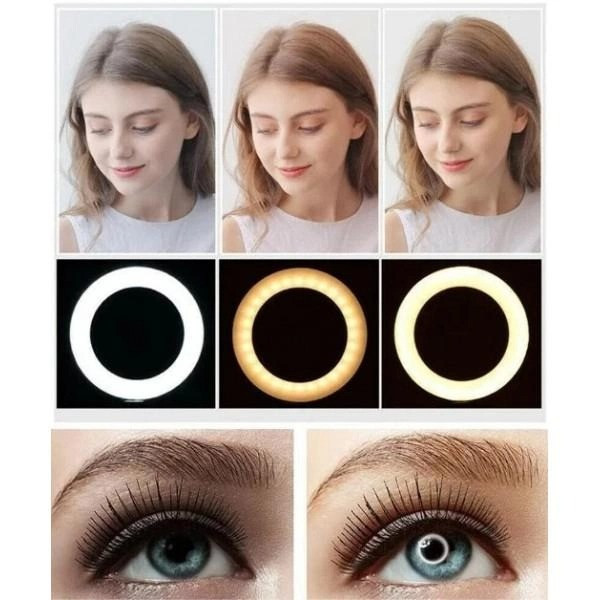 Кольцевая LED лампа Ring Light 33 см с штативом и креплением для телефона LC-330