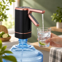 Аккумуляторный электрический насос-диспенсер для воды BRS 1200 мАч с USB Type-C для бутылей 5/10/19 л