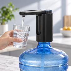 Электрическая портативная помпа Water Pump 600 мл с аккумулятором 1200 мАч и USB-зарядкой для бутылей до 19 л