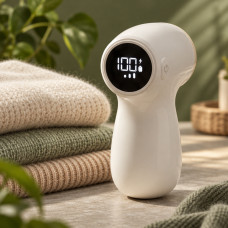 Машинка для удаления катышков JOYROOM JR-CY517 аккумуляторная беспроводная с LED-дисплеем и шестью лезвиями