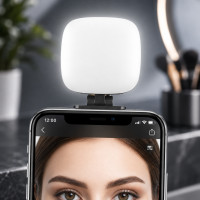 Селфи-лампа F622 LED с магнитным держателем MagSafe, 3 режима холодного света, аккумулятор 1000 мАч, USB Type-