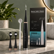 Ультразвуковая зубная щётка-скалер 2в1 Electric Sonic Dental Scaler с зеркалом и 4 сменными насадками