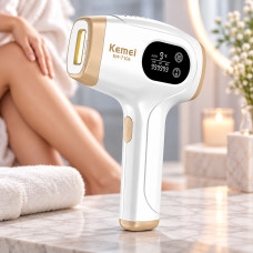 Фотоэпилятор Kemei KM-7106 IPL с охлаждением, 48 Вт, 9 уровней интенсивности, автоматические вспышки