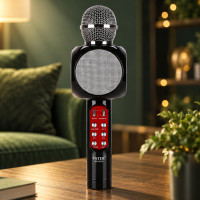 Микрофон для караоке с динамиком WSTER WS-1816 Bluetooth USB AUX FM беспроводной