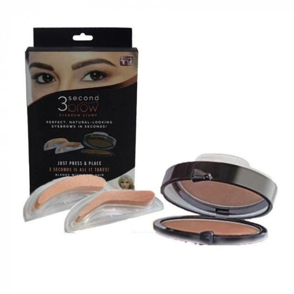 Тени для бровей 3 Second Brow Eyebrow Stamp-Perfect Natural-Looking Eye коричневый штамп-пудра