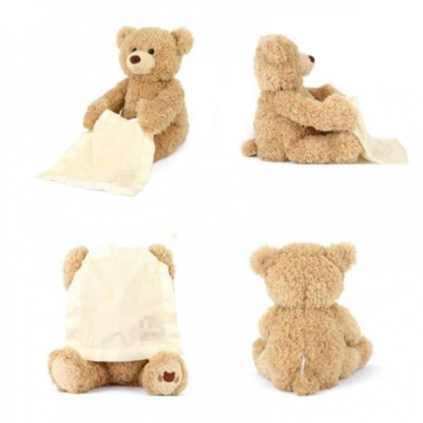 Интерактивный говорящий мишка Peekaboo Bear, играющий в прятки, 33 см