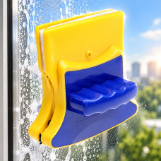 Магнитная двусторонняя щетка Double Faced Glass для мытья стекол