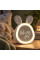 Настольные детские LED-часы Зайчик с сенсорными ушками, будильником, подсветкой, термометром и аккумулятором U