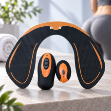 Портативный импульсный миостимулятор EMS Hips Trainer для массажа ягодичных мышц на батарейках