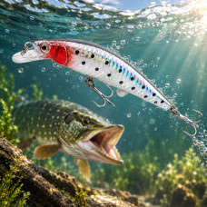 Электронная приманка Twitching Lure USB с имитацией звуковых волн и USB-зарядкой, 2 гачка