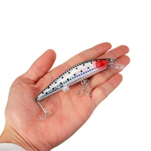 Электронная приманка Twitching Lure USB с имитацией звуковых волн и USB-зарядкой, 2 гачка
