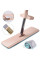 Швабра с телескопической ручкой Spin Mop 360 Pro с отжимом, платформа, микрофибра, бежевая