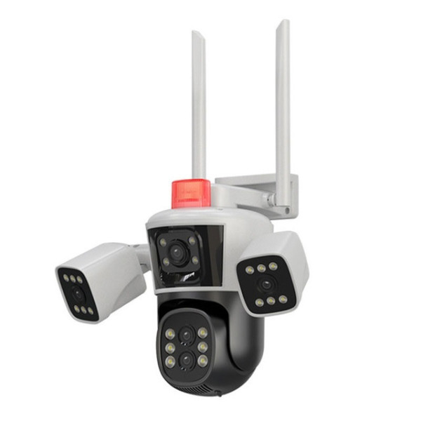 IP-камера JE-190 12 МП с Wi-Fi, PTZ управлением, тремя объективами и ночным видением для внутренней и уличной