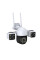 Уличная IP-камера с 3 объективами 2+2+2 Мп, 4G Wi-Fi/LAN, ночным видением и датчиком движения