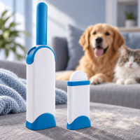 Щетка Fur Wizard True Touch для чистки шерсти животных голубая универсальная