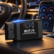 Универсальный автосканер ELM327 WiFi OBD2 V1.5 для диагностики автомобиля с отображением параметров системы