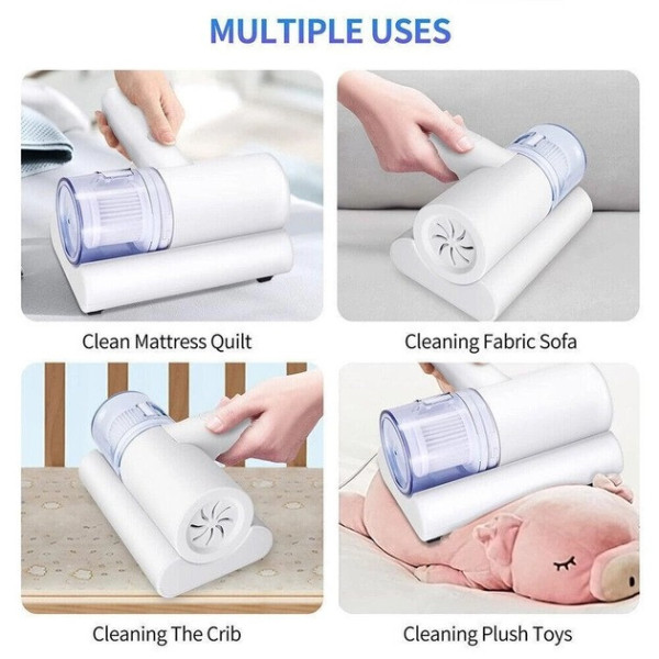 Ручной портативный беспроводной аккумуляторный пылесос Dust Suction Mite Remover для сухой и паровой уборки