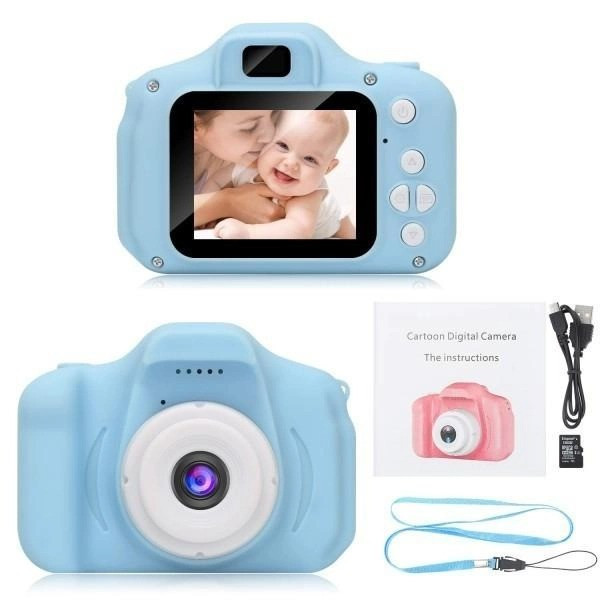 Детский цифровой фотоаппарат и видеокамера X200 Kids Camera 2.0 игрушка с аккумулятором