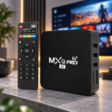 Смарт-ТВ приставка Android TV Box MXQ 4K Pro 5G с 4 ГБ ОЗУ и 64 ГБ памяти, пульт, Wi-Fi, поддержка 4K