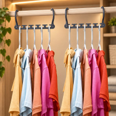 Вешалка-переноска для одежды Wonder Hanger Max 10 в 1 с органайзером для шкафа