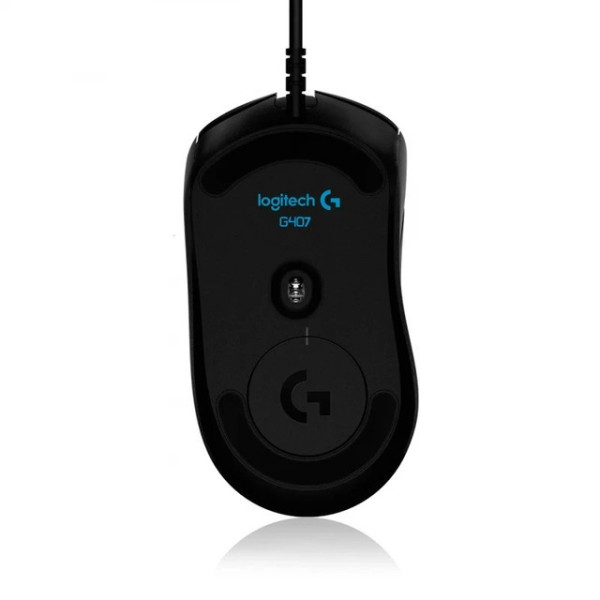 Проводная игровая мышь G407 Silent Plus с LED подсветкой и разрешением 12000 DPI для ПК и ноутбука