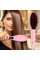 Электрическая расческа-выпрямитель FAST HAIR STRAIGHTENER HQT-906 розового цвета от сети 220 В с одной насадко