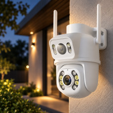 Уличная IP камера видеонаблюдения PTZ SD39 12MP с Wi-Fi, 4G, поворотом, датчиком движения и ночным видением