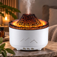 Ультразвуковой увлажнитель воздуха и аромадиффузор AROMATHERAPY XL-704 в форме вулкана с электронным управлени