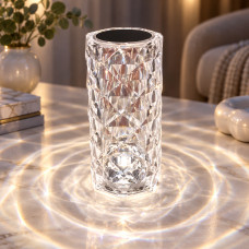 Светодиодный ночник Crystal Rose Ambience в форме хрустальной вазы с 16 цветами RGB, 19.5 см AND463