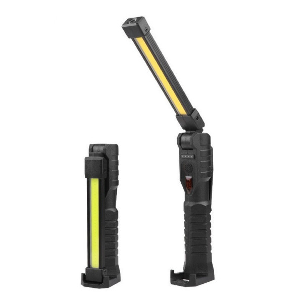 Аккумуляторный складной фонарь для кемпинга LIGHT L08-1 с магнитом и крюком для подвеса Black