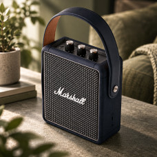 Портативная Bluetooth колонка Marshall Stockwell II со стереозвуком и аккумулятором, 20 Вт, черная