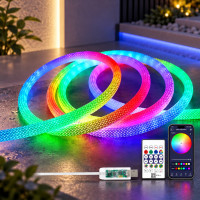 Водостойкая светодиодная лента LED SFK-30 длиной 5 метров с пультом для интерьера и улицы